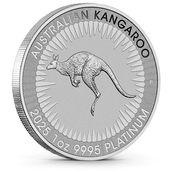 1 Oz Australian Platinum Kangaroo Random Date (BU)