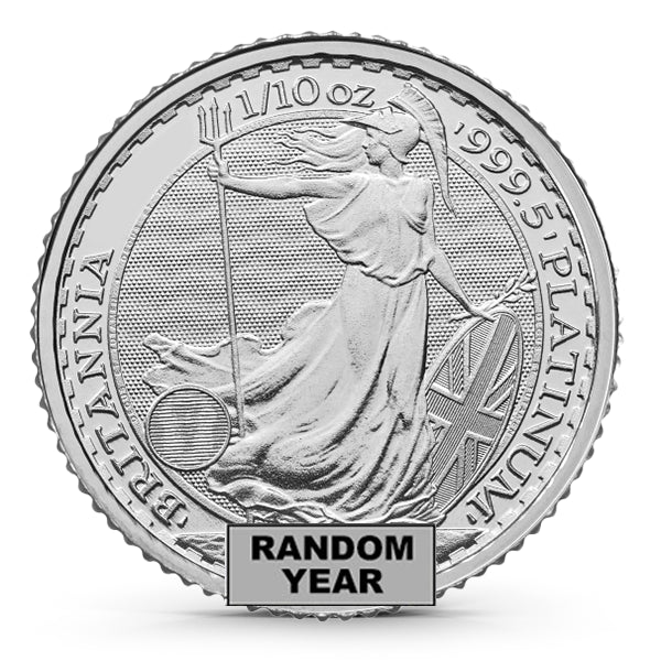 1/10 Oz Great Britain Platinum Britannia (BU) Random Year